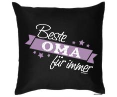 bedrucktes Fun Sofa Kissen: Beste Oma für immer - Geschenk Dekokissen Couchkissen Sofakissen Geburtstag Weihnachten Ostern