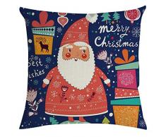 Ashui Leinen Sitzkissenbezüge Kissen Bezüge Sofakissen Kissenbezug Weihnachten Dekokissen Kissenbezüge Kissenhülle Bettwäsche Kopfkissenbezug Sofa Kissen Cover Couchkissen Zierkissenbezug 45X45 cm