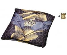 Harald Glööckler Designer Verwandlungskissen Leo Mehrfarbig + Casa Padrino Luxus Barock Bleistift mit Kronendesign