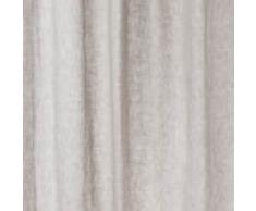 URBANARA Vorhang Cuyabeno – 100% reines Leinen, Grau mit Schlaufen – 140 x 245 cm, einzelner Schal/Gardine/ Leinenvorhang/Leinengardine