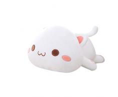 0Miaxudh Plüschtier, Kawaii liegend Katze Tier Puppe, Plüsch Kissen Kissen, Kinder Spielzeug Geschenk gefüllt 1# 50cm