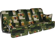 Angerer Comfort Schaukelauflage Paris, Grün, 3-Sitzer