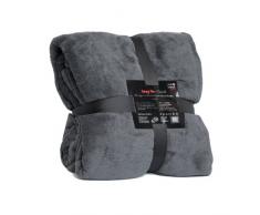 Pink Papaya Snug Me Coral Kuscheldecke XXL - Tagesdecke Wohndecke 220 x 240 cm, Kuscheldecken aus flauschigem Coral Mikrofaser-Fleece, Decke