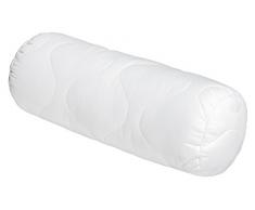 sleepling 190019 Komfort 100 Kopfkissen Mikrofaser Nackenrolle 15 x 40 cm, weiß