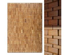 Casa Pura Bambus-Badematte | MIA | Bad- und Saunamatte | Naturfarben, 60 x 90 cm
