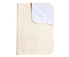 Inkontinenzauflage Waschbar Matratzenauflage Wasserdichte 70x100cm Gelb für Baby Kinder Erwachsene Schwangere Haustier YOOFOSS