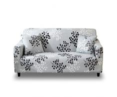 HOTNIU Elastischer Sofabezug Sofahusse 2 Sitzer Sofa Überwürf Stretch Sofabezüge Couchbezug Sofa Abdeckung Muster Hussen für L Form Sofa Couch Sessel in Verschiedene Größe und Farbe, Printed #15