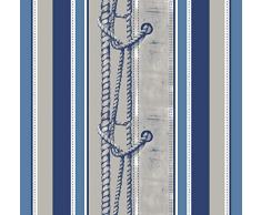 Weichschaummatte Bodenbelag Aquamatte Badvorleger Antirutschmatte Saunamatte Poolmatte Breite 65 cm länge frei wählbar Design Segeltuch (Segeltuch/blau, 150)