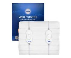 Bielay Warmness Heizdecke, Unterbett, digitaler Regler mit 3 Heizstufen, 165 cm x 137 cm, Weiß