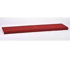 animal-design L Klemm-Kissen/Sitz-Kissen 115cm breit weich gepolstert - verrutscht nicht - viele Farben, Farbe:rot