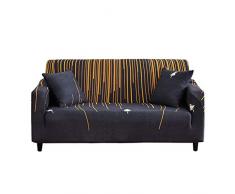 HOTNIU Elastischer Sesselbezug Stretch Sofa-Überwürfe Sofaüberzug Sesselhusse Sofabezug Sofa Abdeckung Hussen für Couch Sessel in Verschiedene Größe und Farbe (3 Sitzer, Muster YHS)