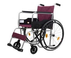 Wheelchair LT Oldtimer Rollstuhl, ohne Frische, mobil handbetriebene Rollstühle, Rollstühle, Rollstuhl-Kissen, Rollstuhl-Kissen, Rollstuhlauflage, leicht, weich, rot