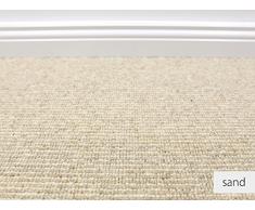HEVO® Berber Naturfaser Kollektion - Leeds Fein Berber Teppichboden in 3 Farben - Inkl. 2% Bestellgutschein - Sand 403