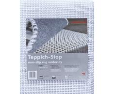 andiamo Teppich-Stop Antirutschmatte Teppichgleitschutz Teppichunterlage Haftgitter Rutschschutz, PVC beschichtetes Polyester, rutschhemmend zuschneidbar pflegeleicht strapazierfähig, weiß, 160 x 230 cm