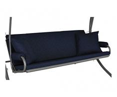 Angerer 42022/210 Elegance Joy Schaukelauflage, 3-Sitzer Design, marineblau