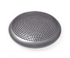 ZYX Ballsitzkissen, Sitzballkissen, Massagekissen, Balance Kissen, Gleichgewichtskissen, Sitzkissen, Luftkissen für Yoga, Fitness, Reha, Schule, physiotherapeutische Übungen, Rückentraining,Grau