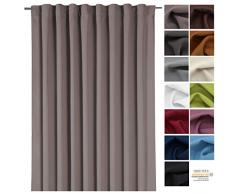 heimtexland Gardine XXL Dekoschal Blickdicht Verdunkelungsgardine Thermogardine HxB 245x275 cm Kälte- und Wärmeisolierung …auspacken, aufhängen, fertig! Vorhang Typ139
