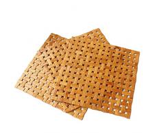 TINGTING Sommer atmungsaktive Sitzkissen-Bambusplatten Kühlen Stuhl Sitzkissen Natürlicher Bambusteppich