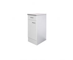 Flex-Well Küchenschrank UNNA | Unterschrank | 1-türig, 1 Schublade | Breite 30 cm | Weiß