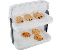 Kühlvitrine Buffet-Vitrine Doppelt in WEISS 8 Teilig inkl. Kühlakkus MADE IN GERMANY