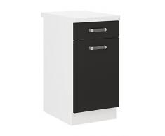 Küchen Unterschrank 40 cm für das Modell,Omega 240 Schwarz + Weiss