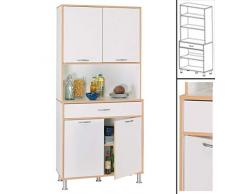 habeig Hochschrank Cooky 4047 Küchenschrank Küchenregal Schrank Küchentrolley Küche Neu