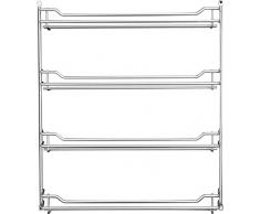 Fuchs 24er Gewürzregal leer Gewürzaufbewahrung Küchen-Regal für Gewürze, Gewürztreppe für 24 Gewürzdosen, ideal als Wandregal in der Küche, Menge: 1 Stück