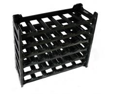 Pure Home & Garden Weinregal für 36 Flaschen grau anthrazit