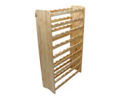 Len Mar.de Weinregal Weinregal Holz Flaschenregal für 63 Flaschen Massiv-63