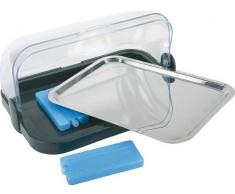 Kühlvitrine Buffet-Vitrine EINFACH in SCHWARZ 4 Teilig inkl. Kühlakkus MADE IN GERMANY