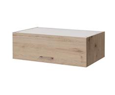 Flex-Well Küchen-Klapphängeschrank RIVA | Oberschrank vielseitig einsetzbar | 1 Klappe | Breite 100 cm | Eiche San Remo