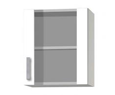 idealShopping GmbH Küchen Glashängeschrank Oslo OG556-9 in weiß 50 cm