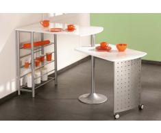 Links 99600220 FILAMENTO Küchenbar weisse Platten 115 176x70x100 cm