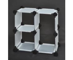 CD DVD Bord Regal Steckregal Badregal Bücherregal Küchen Büro Organizer Weiß