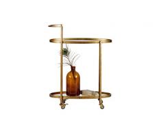 Vintagehaus Servierwagen Teewagen Barwagen Trolley Push Antik Brass Messing