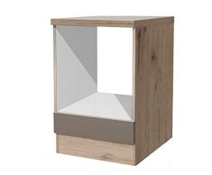 Herdumbauschrank Riva Breite 60 cm san remo eiche hell/quarzit cubanit