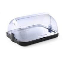 HENDI Buffet-Vitrine, gekühlt, mit 2 Kühlakkus, ABS Kunststoff Gehäuse, Edelstahl Serviertablett, Rolltop-Haube aus SAN Kunststoff, 440x320x(H)205mm