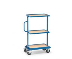 Fetra Beistellwagen 200 kg, Ladefläche 600x400mm, mit 3 Bodenplatten