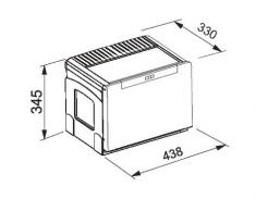 Franke Cube 50 2 fach Handauszug Mülltrennung / Abfallsammler 1x 14 Liter + 1x 18 Liter