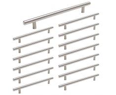 15 Stück Schrank Schublade Türgriff Stangengriff LS201BSS160 Bohrlochabstand 160mm Edelstahl Küchenschrank Möbelgriffe Kleiderschrank Zieht Griffe