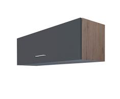 MMR Küchen-Klapphängeschrank LIVERPOOL - Küchenschrank - 100 cm breit - Basaltgrau Matt
