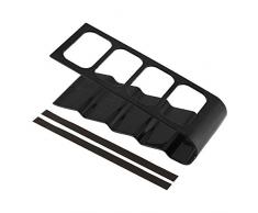 Wifehelper Fernbedienung Halter, Platzsparende Desktop Kunststoff Telefon VCR DVD TV Schritt Fernbedienung Halter Caddy Organizer Office Supply Lagerregal(schwarz)