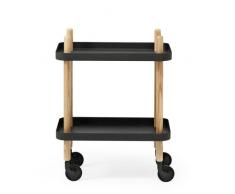 Normann Copenhagen - Block Beistellwagen, schwarz