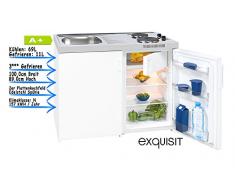 exqUISIT Miniküche Küche Kompakt Klein Küche Küchenblock EEK : A+ Kühlraum: 80 L