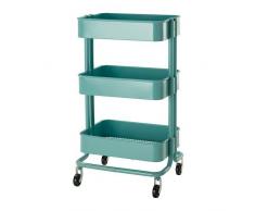 IKEA RASKOG -Küchenwagen türkis - 35x45x78 cm