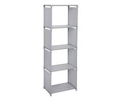 SONGMICS 4 Fächer Standregal 147 x 50 x 30 cm Bücherregal Lagerregal Haushaltregal Aufbewahrung Regale für Küche, Flur, Diele, Keller oder Arbeitszimmer LSN14G, 50 x 30 x 147 cm