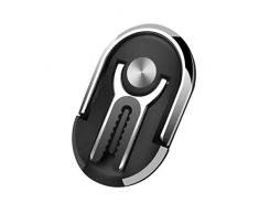 Fulltime E-Gadget Multifunktions-Autotelefonhalter Einfach zu bedienen und Installation, ideal für Auto Armaturenbrett, Office Desktop oder Küchentheke (Schwarz)