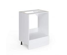 Vicco Küchenschrank Hängeschrank Unterschrank Küchenschränke Küchenunterschrank Arbeitsplatte, Möbel verfügbar in anthrazit und weiß (weiß ohne Arbeitsplatte, Herdumbauschrank 60 cm)