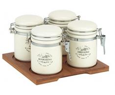 Tognana Snackschale Sweet Campania Set mit Gewürzgläsern, weiß