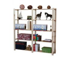 Len Mar.de HOLZREGAL B-02 5 BÖDEN aus 17 mm Holz BÜCHERREGAL MASSIVHOLZREGAL KELLERREGAL BÜROREGAL 170x170x30 cm